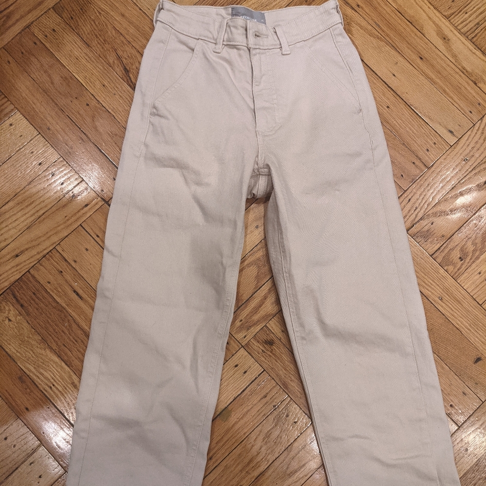 Everlane Straight Leg Crop, 00 short, Sandstone - Picture 9 of 11